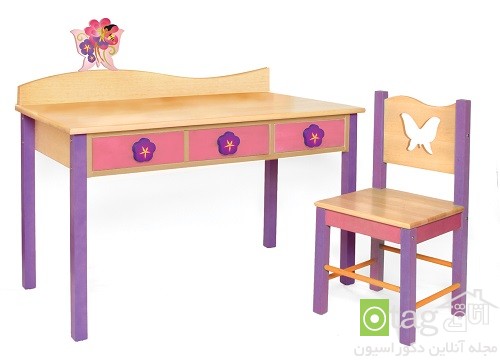 میز و صندلی اتاق کودک با رنگ های شاد