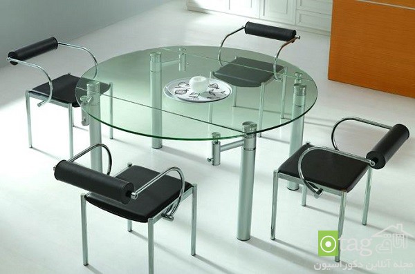 انواع میز ناهار خوری چوبی و شیشه ای و فلزی